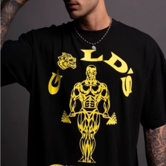 Darc Sport "Gold's Gym" Premium Short Sleeve T-Shirt - Men's size MEDIUM - Picture 3 of 12